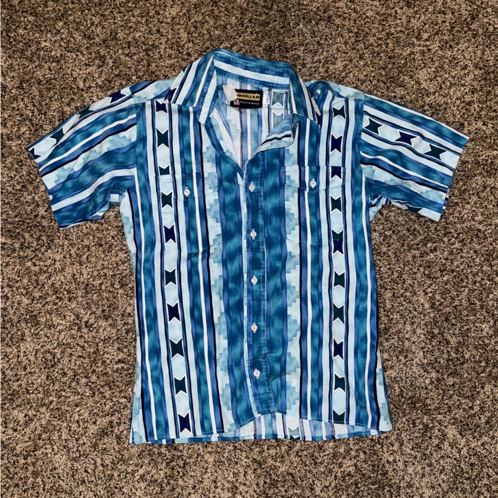 Vintage panhandle short sleeve button down
